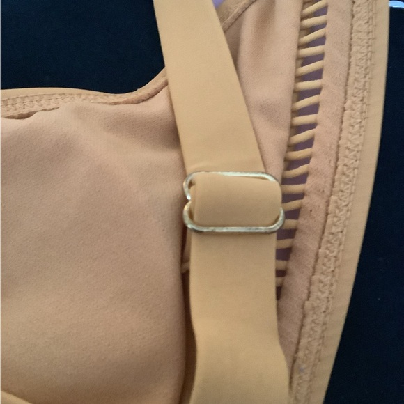 Time And Tru bikini top gold crocheted look built in bra removable pads …500 - Picture 10 of 13